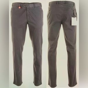 HILTL Tero Men’s Smooth Slim Fit Chino Pants - Anthracite Grey ~New~